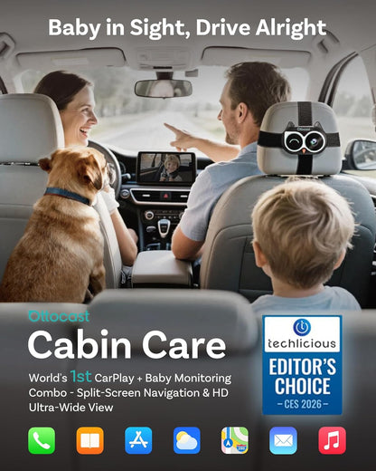 Carplay Connected Baby Camera