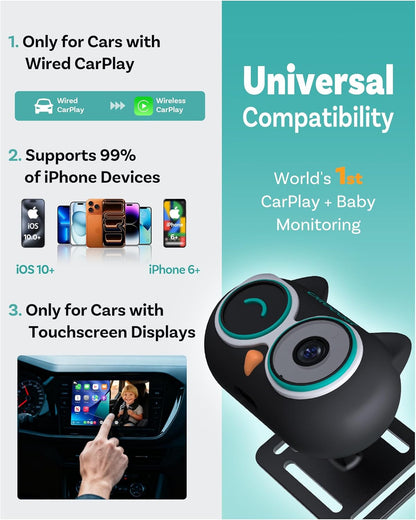 Carplay Connected Baby Camera