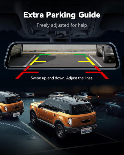 WolfBox 4K Mirror Dash Cam