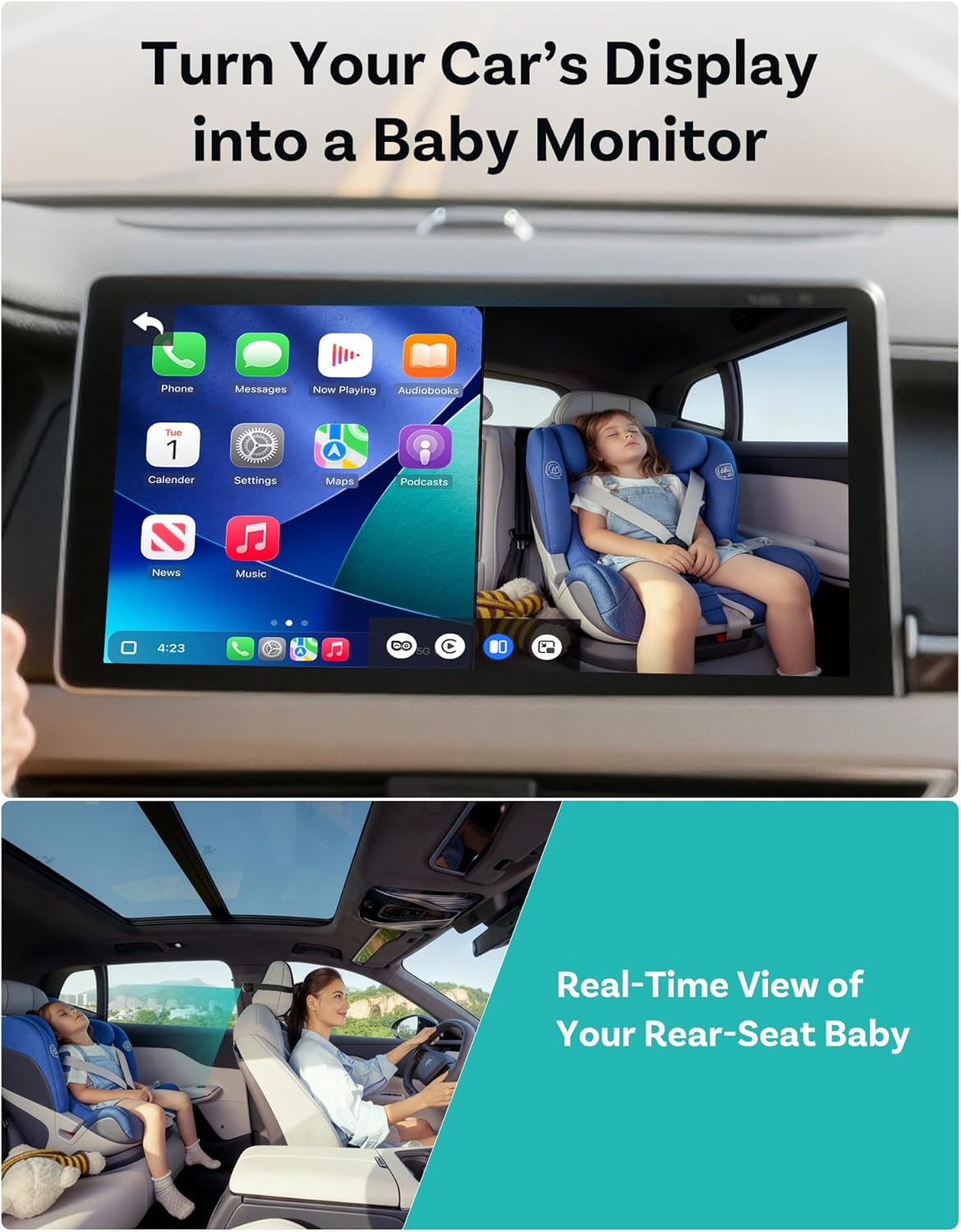 Carplay Connected Baby Camera