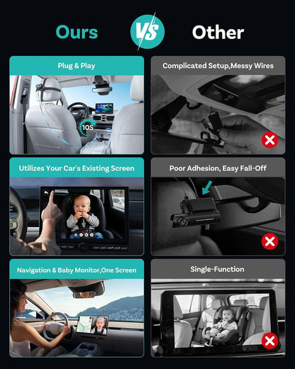 Carplay Connected Baby Camera